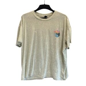 Wild Fable Napali Coast Kauai Hawaii Green White Graphic Tee T-Shirt Size XXL